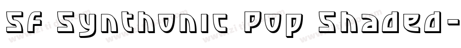 SF Synthonic Pop Shaded字体转换